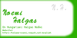 noemi halgas business card