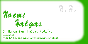 noemi halgas business card